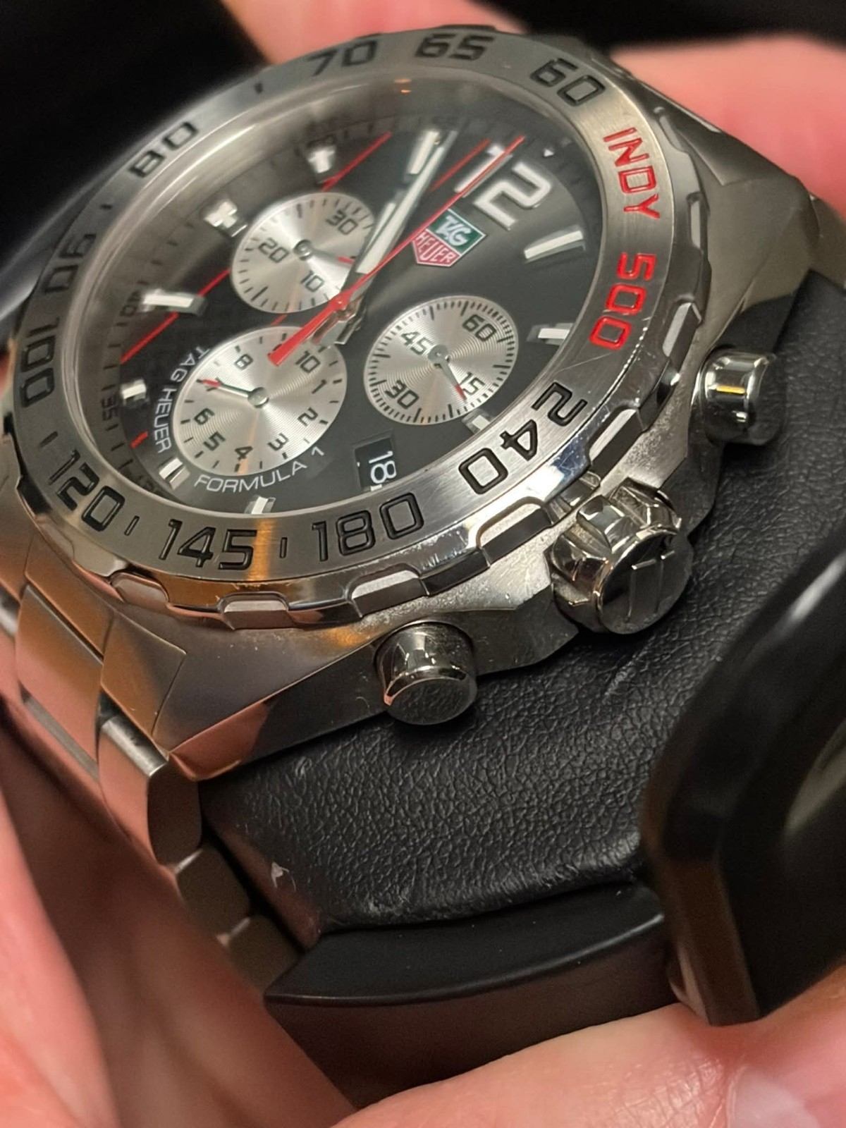 TAG Heuer Formula 1 Quartz Chronograph Date Gray Dial 200m 43mm Steel