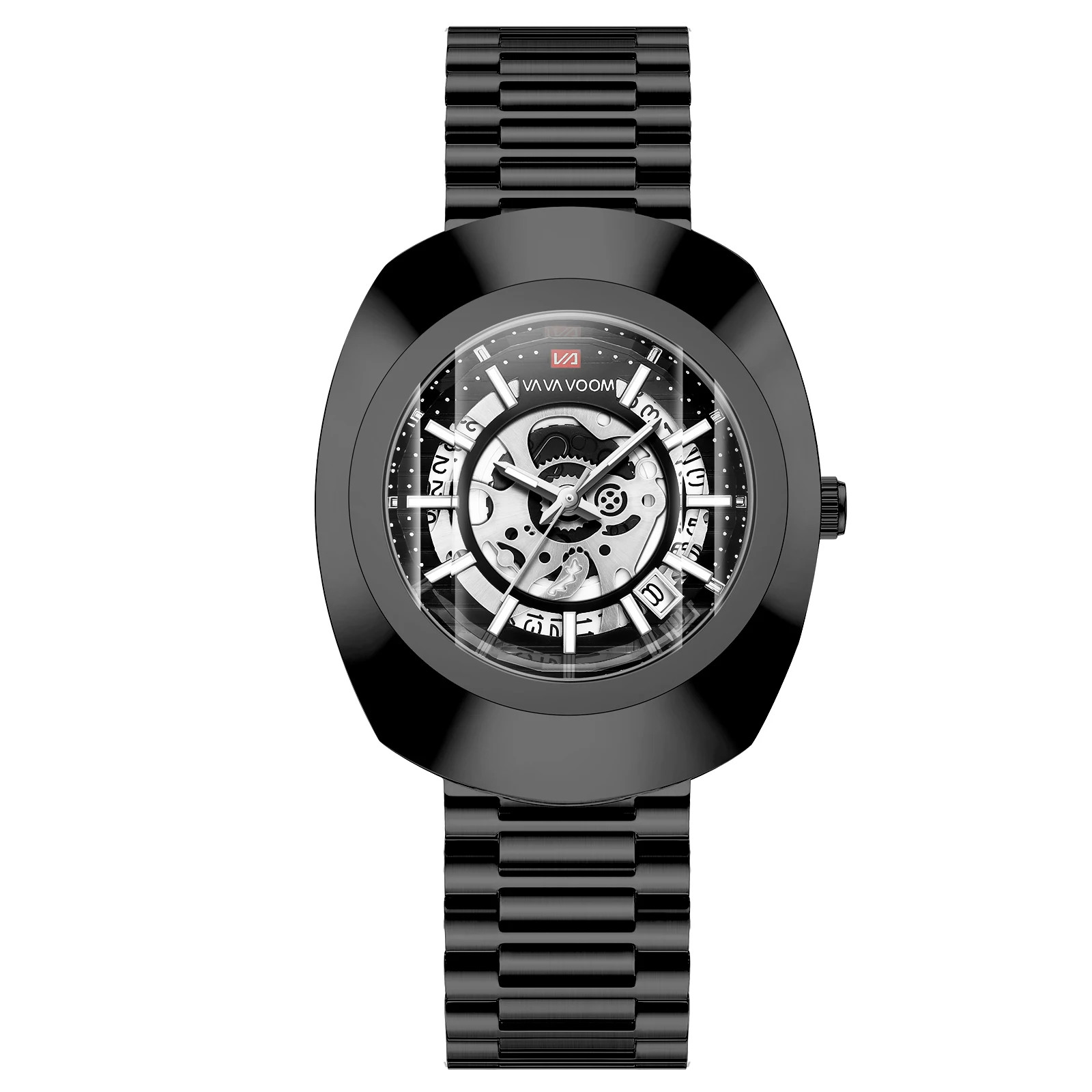 Quartz Watch Fashion Oval Hollow Original Top Business Style 3Bar Stainless St