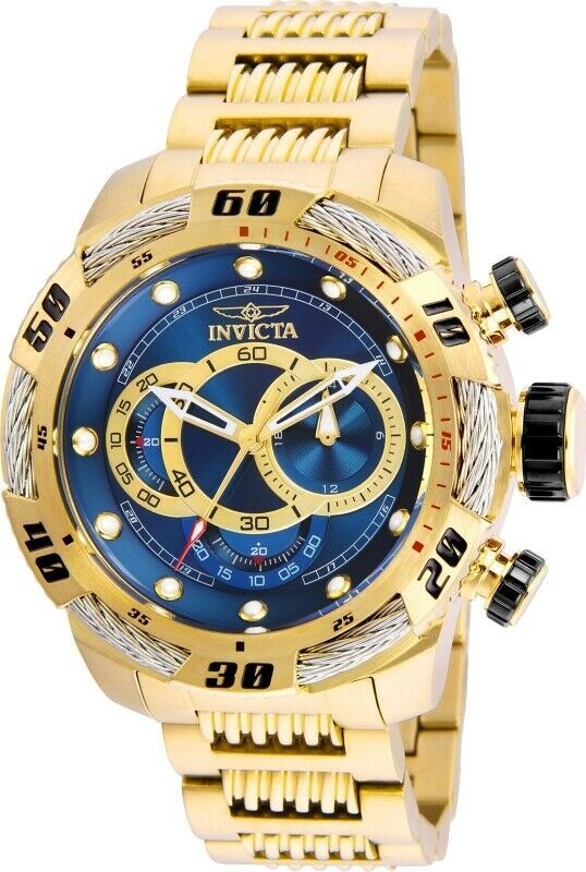 Invicta Speedway Bolt Hybrid 50mm Gold Stainless Steel Chronograph Watch 25483