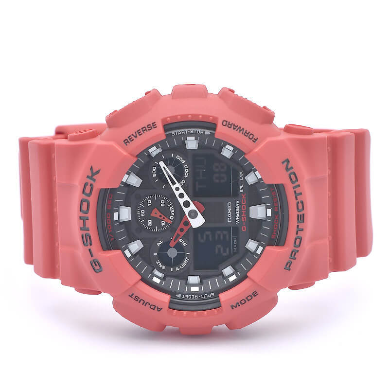 Casio G-Shock GA100B4AJF Quartz Black x Red 51.2mm Watch