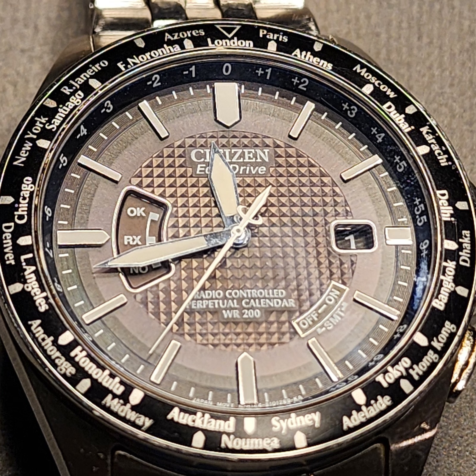 Citizen CB0020-50E Eco-Drive Stainless Steel Perpetual A-T Men’s Watch – Silver