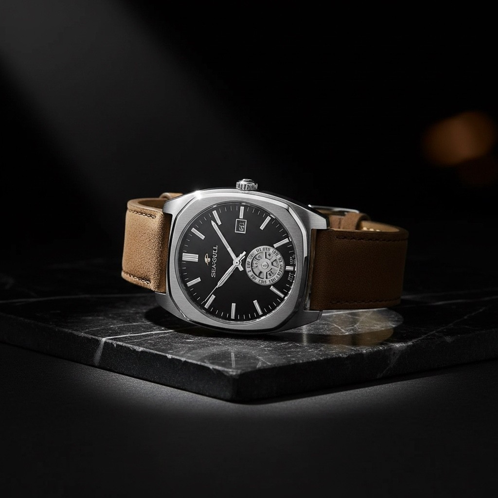 Seagull Automatic Skeleton Watch Tonneau Luminous Mechanical Watch 849.27.6094K