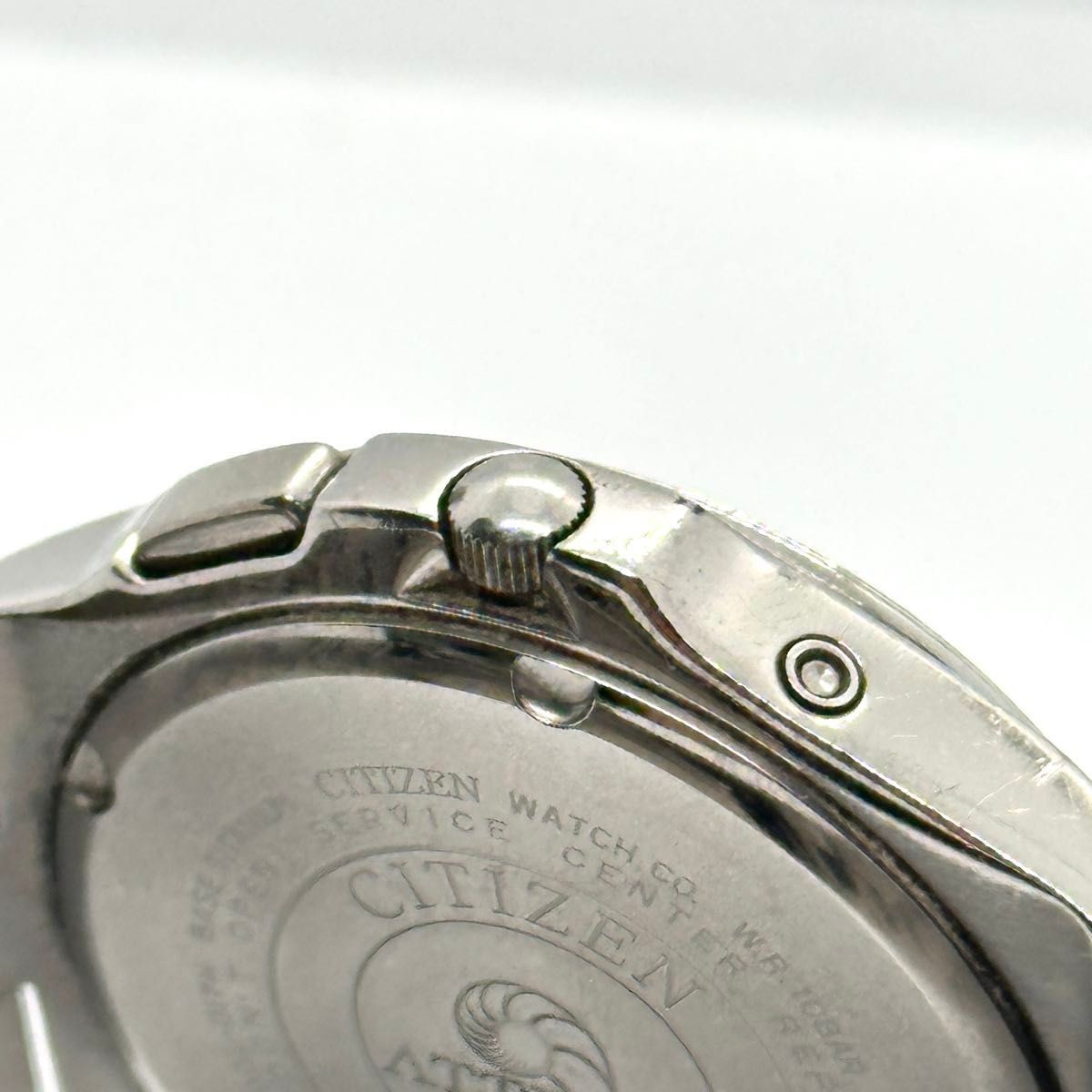 Citizen Attesa H410-T003788 Eco-Drive Radio White Dial Titanium Watch Japan