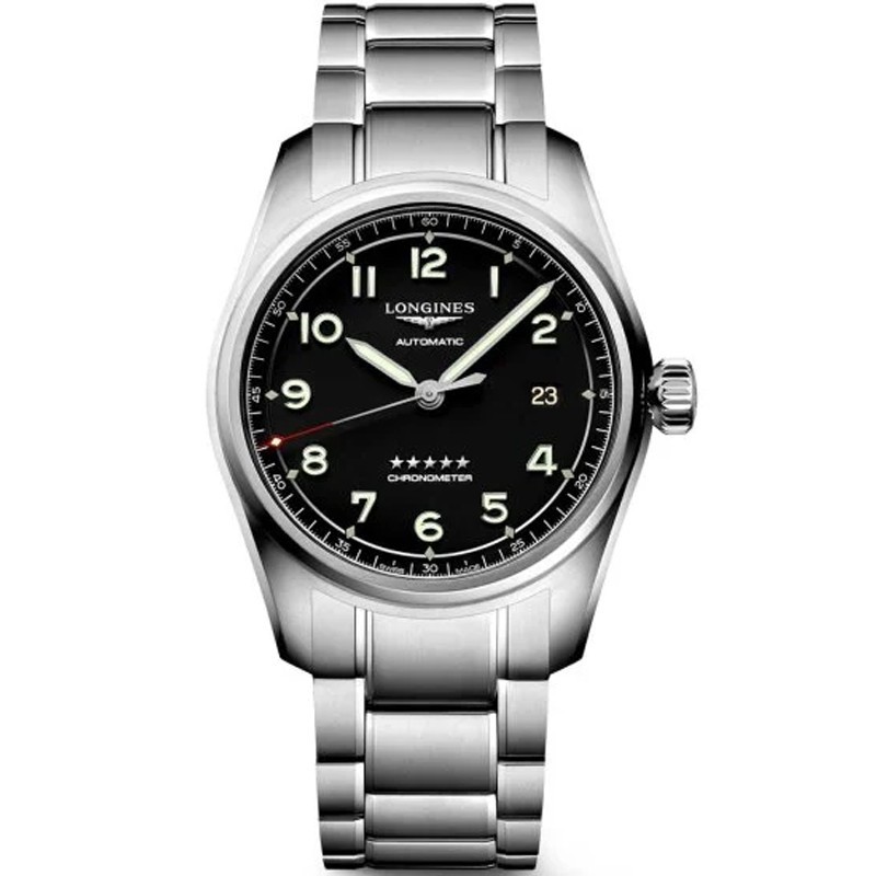 New Longines Spirit 37mm Black Men’s Watch L34104536