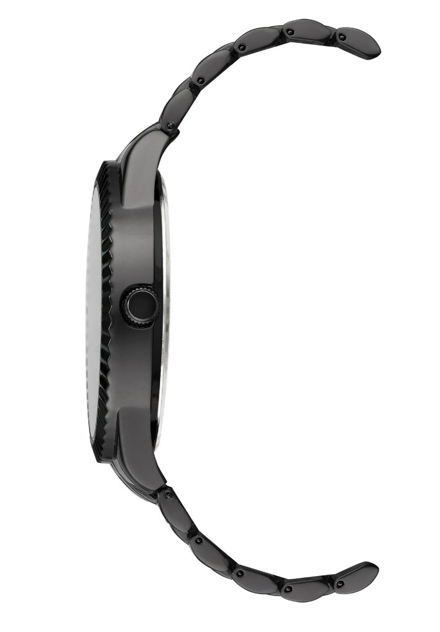 George Diamond Men’s Stainless Steel Bracelet Watch Gunmetal Grey Adjustable WOW