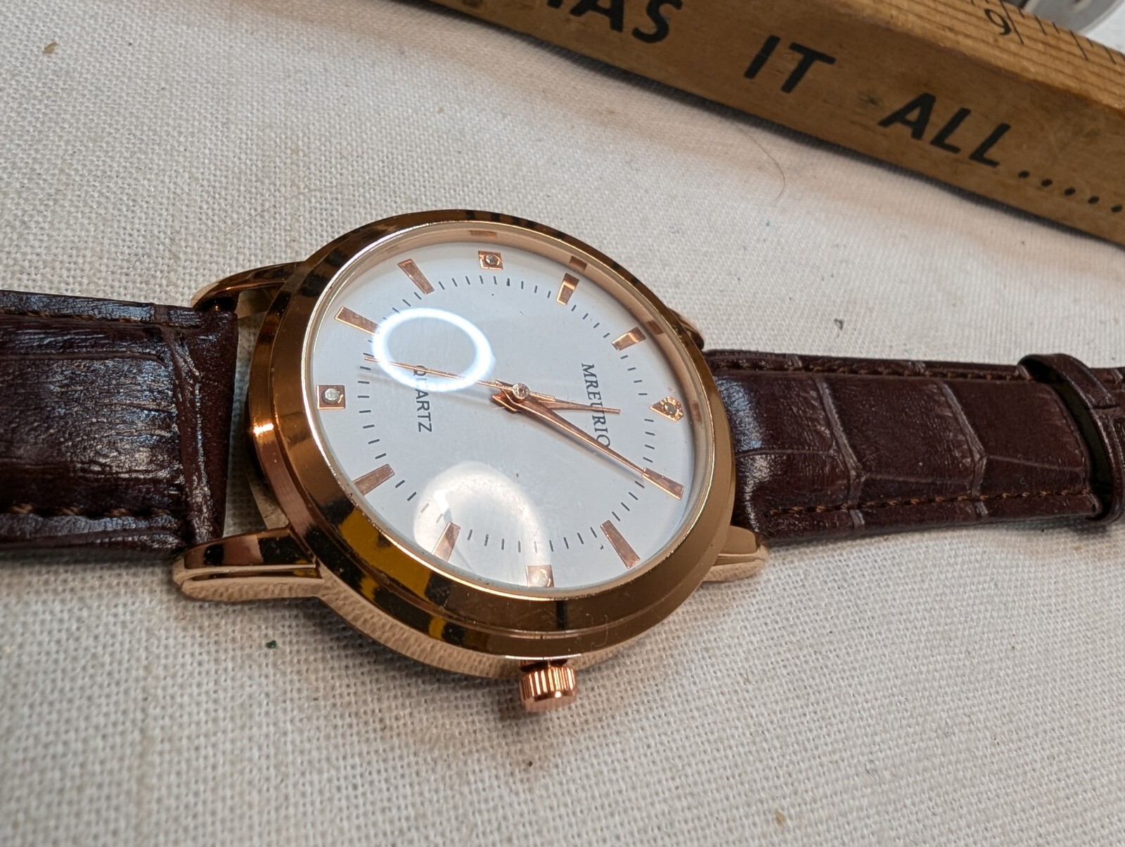 Men’s Watch by MREURIO – Quartz – Leather Strap