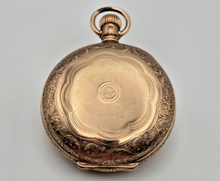 Antique 1889 Elgin 6s Hunter Pocket Watch GF America Case Grade 95 Model 1 RUNS