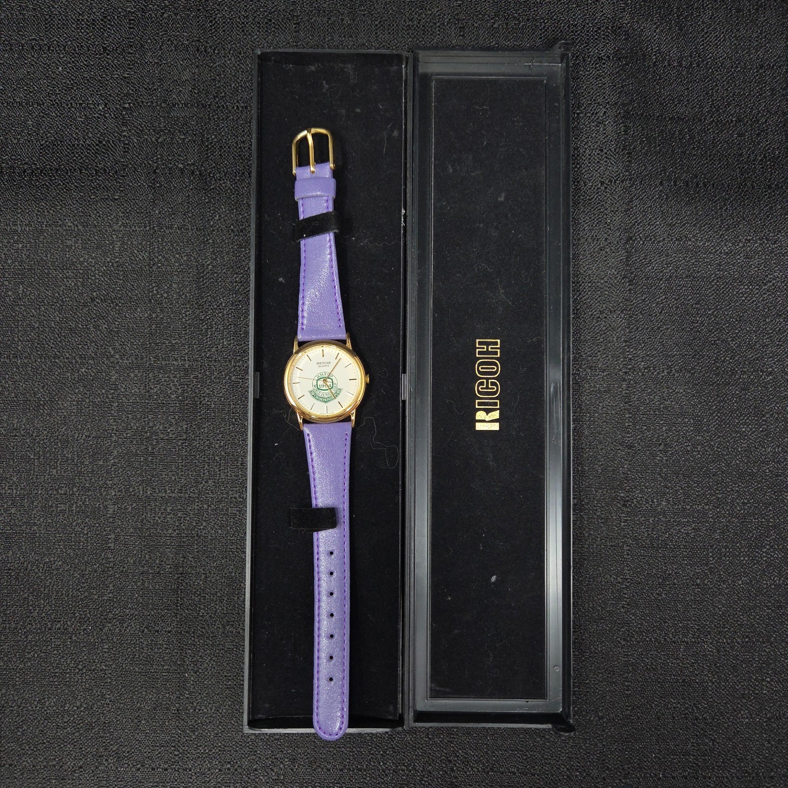 VTG 1994 Ricoh Quartz Watch Japan Cup World Junior Golf Championships w/ Case