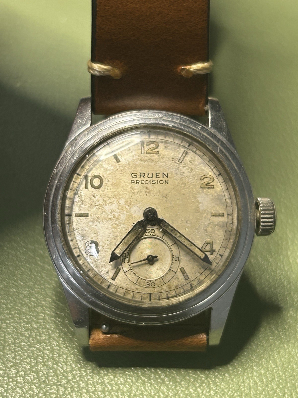 Vintage 1950s Gruen Precision Autowind Bumper Automatic Watch – Military Style