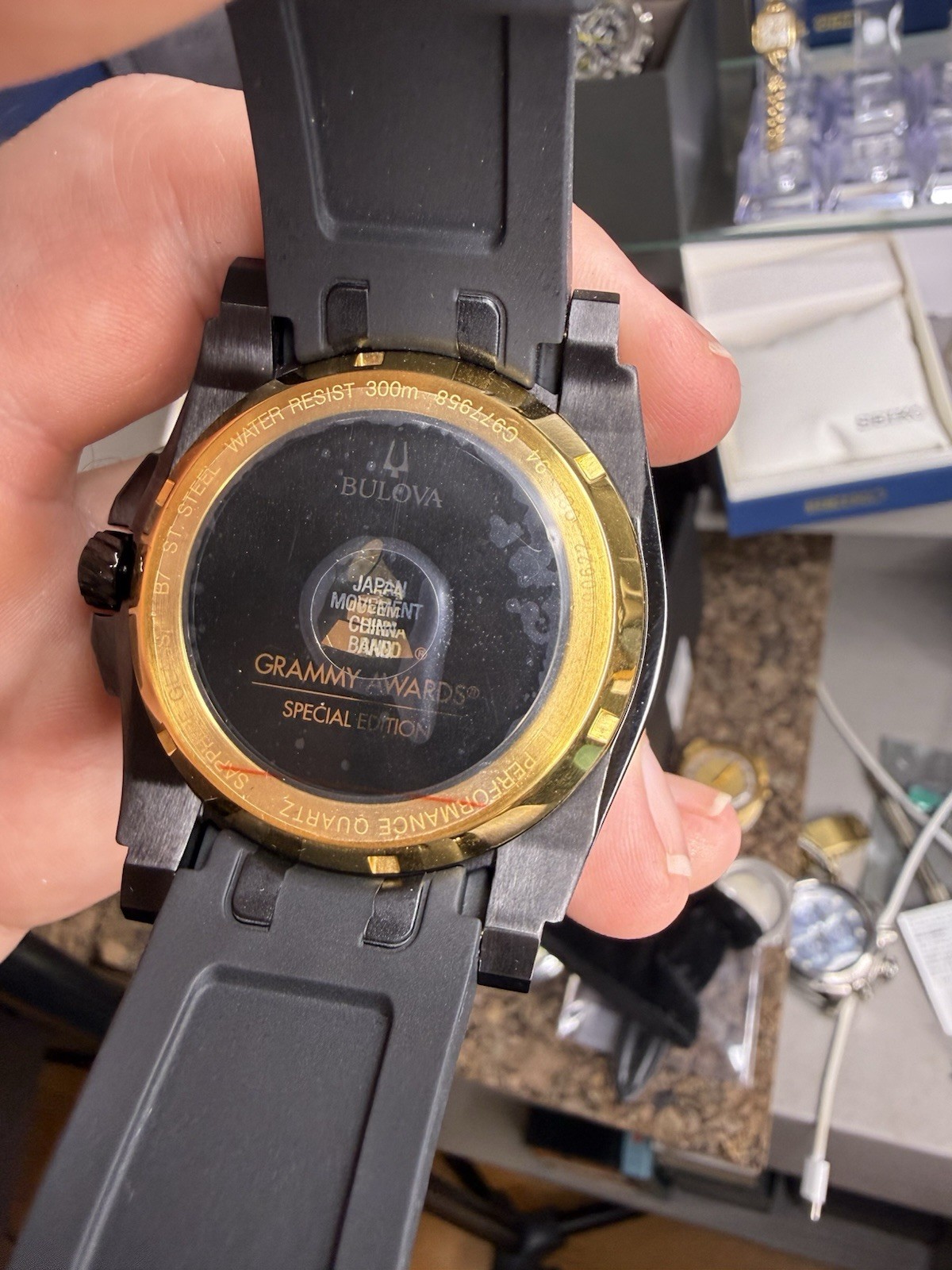 Bulova Precisionist Grammy Awards Special Edition Black Gold Watch