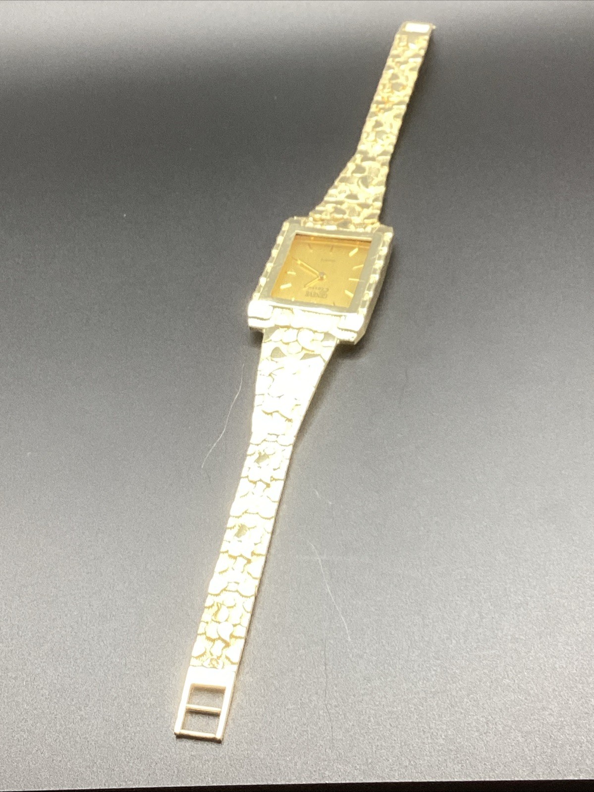 geneve 10k gold nugget Watch