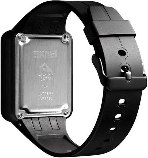 Large Face LED Digital Watch Date Time 3Bar Waterproof Men Women Black