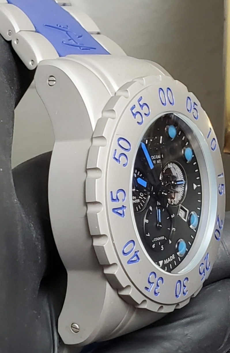 INVICTA RESERVE DIVER LEVIATHAN 0800 STAINLESS 200M 52mm MEN’S WATCH GRAY BLUE