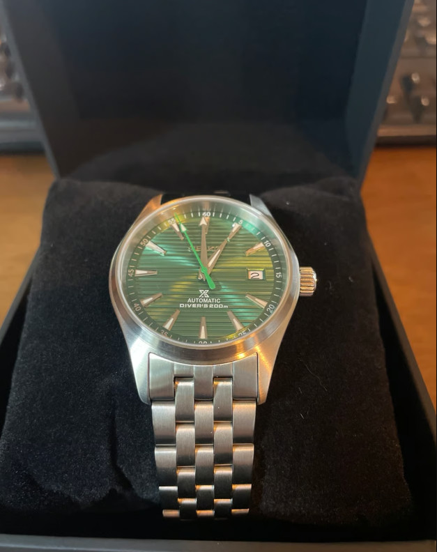 SEIKO AQUA TERRA GREEN ELEGANT AUTOMATIC NH35 MOVEMENT MEN’S WATCH NEW