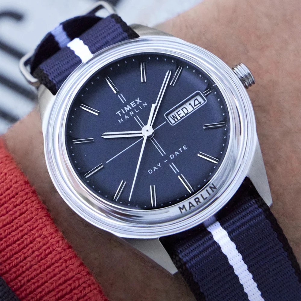 Timex Blue Mens Analogue Watch Marlin Jet TW2Y37400