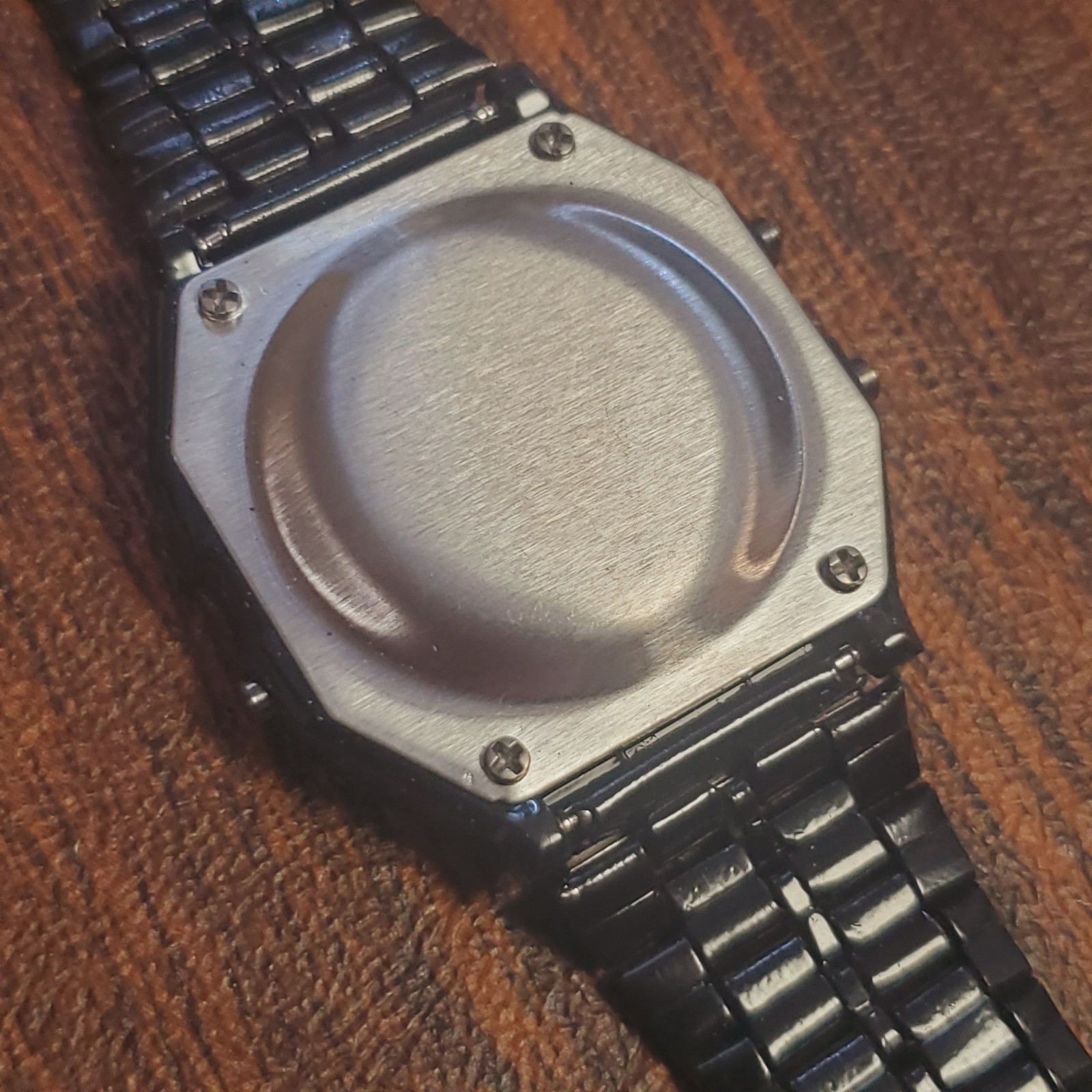 Stainless Steel Retro Digital Watch. Classic BLACK Date Time Alarm Timer US SHIP
