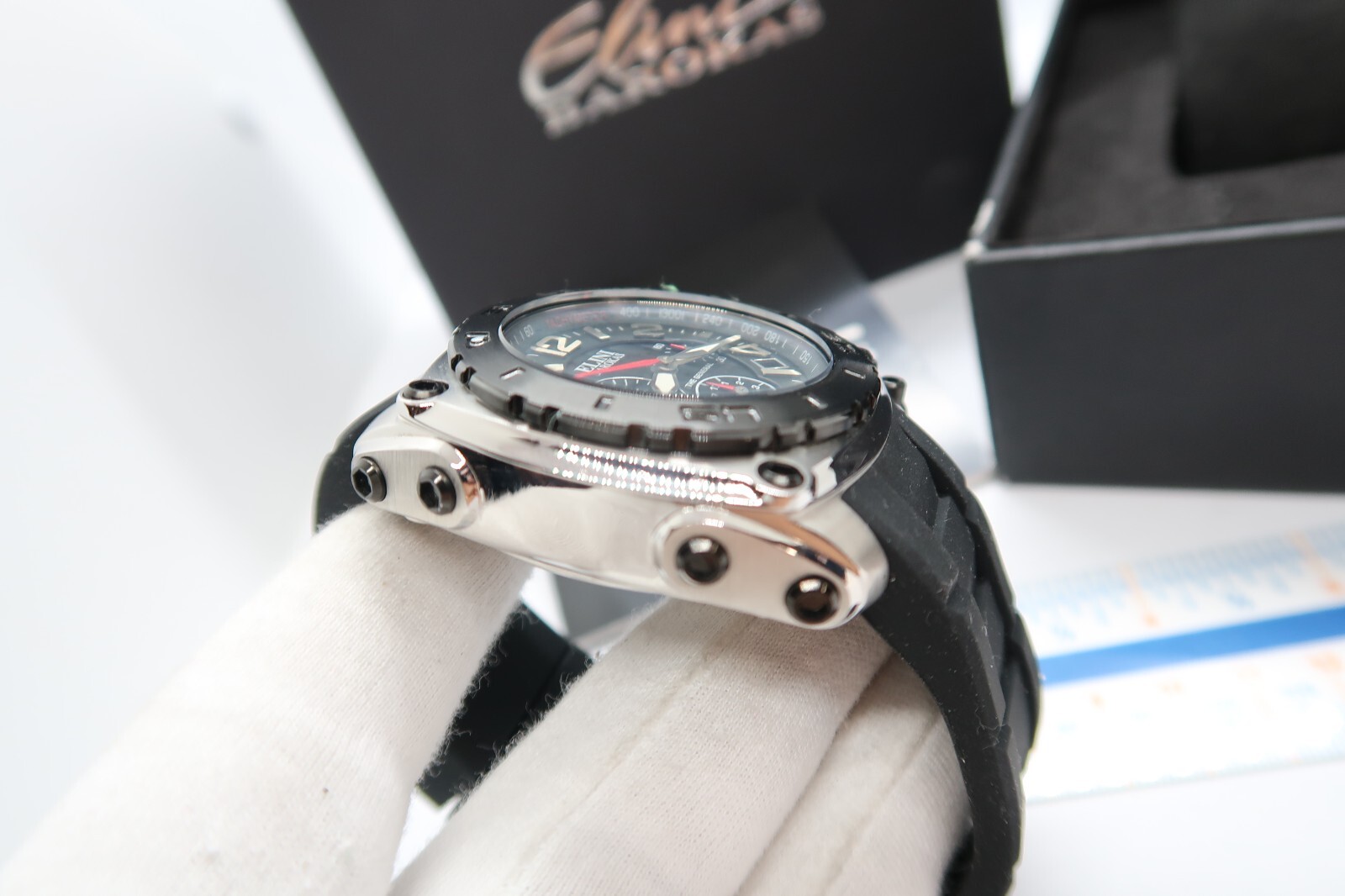 ELINI BAROKAS, 660ft “The General” CHRONO w/Box, BIG MENS DIVE WATCH,MIB R23-18
