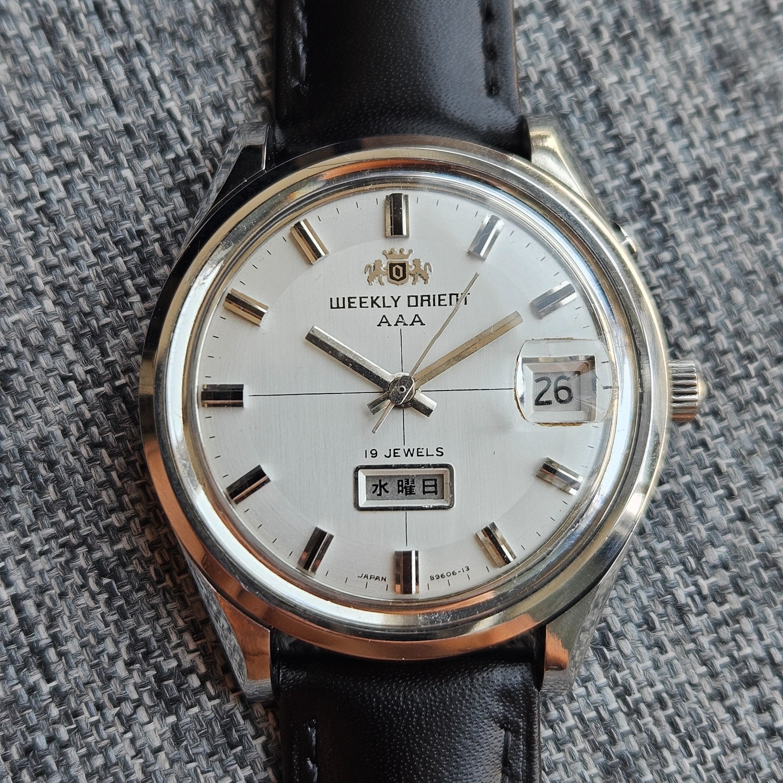 weekly orient AAA 19 jewel H116906 Automatic vintage watch excellent condition