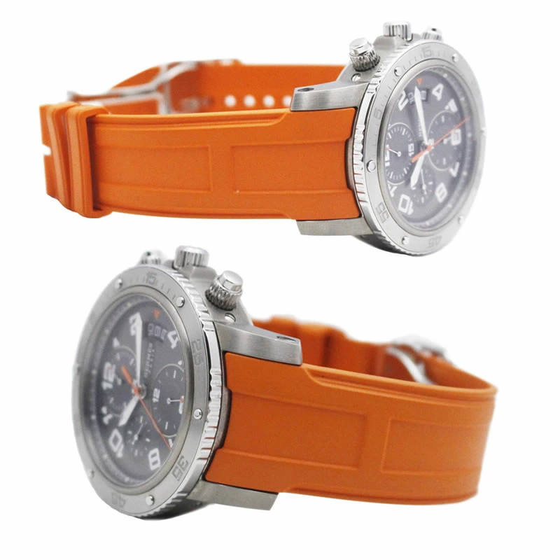 HERMES Clipper Chronograph Titanium CP2.941 Watch Stainless USED