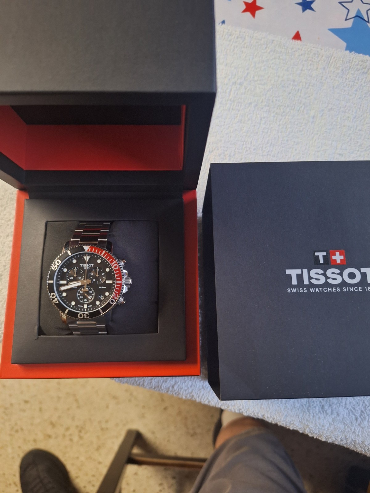 TISSOT Seastar 1000 Chronograph Quartz Black Dial Men’s Watch T120.417.11.051.01