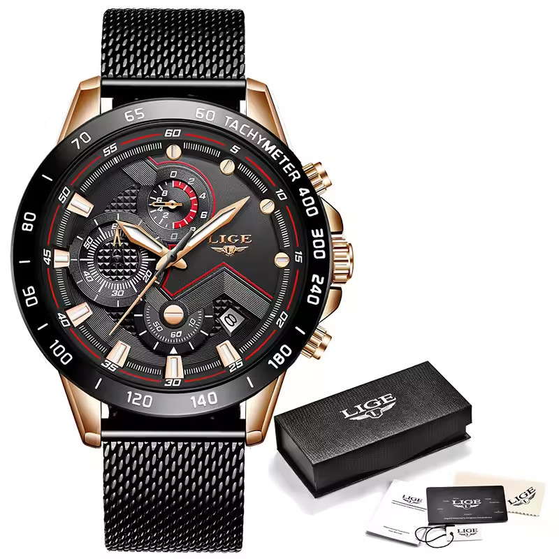 2025 New Fashion Casual Luxury Luminous Waterproof Men’s Quartz Watch