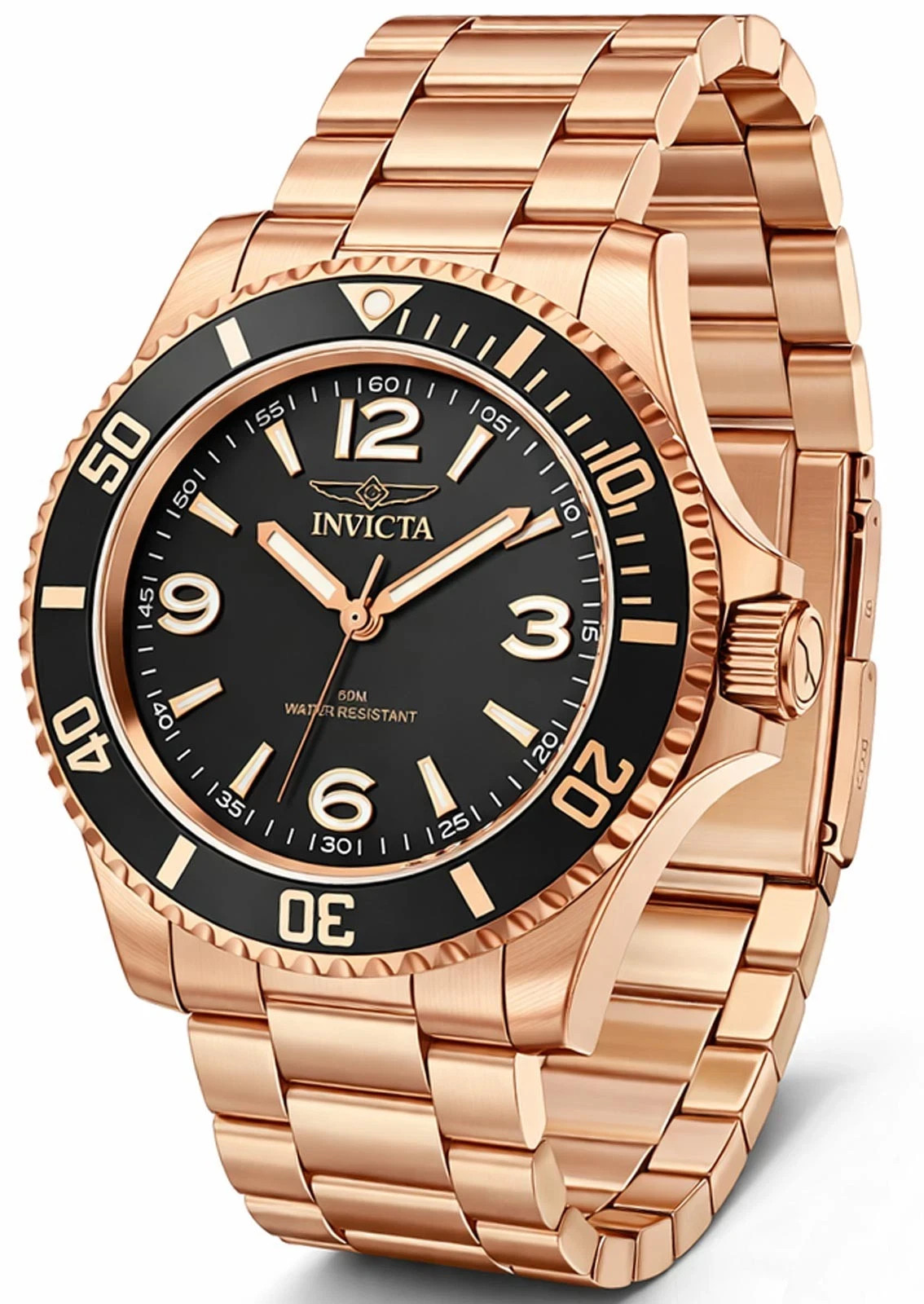 Invicta Specialty Rowan Men’s Blue Analog Watch Rose Gold 69721 I16