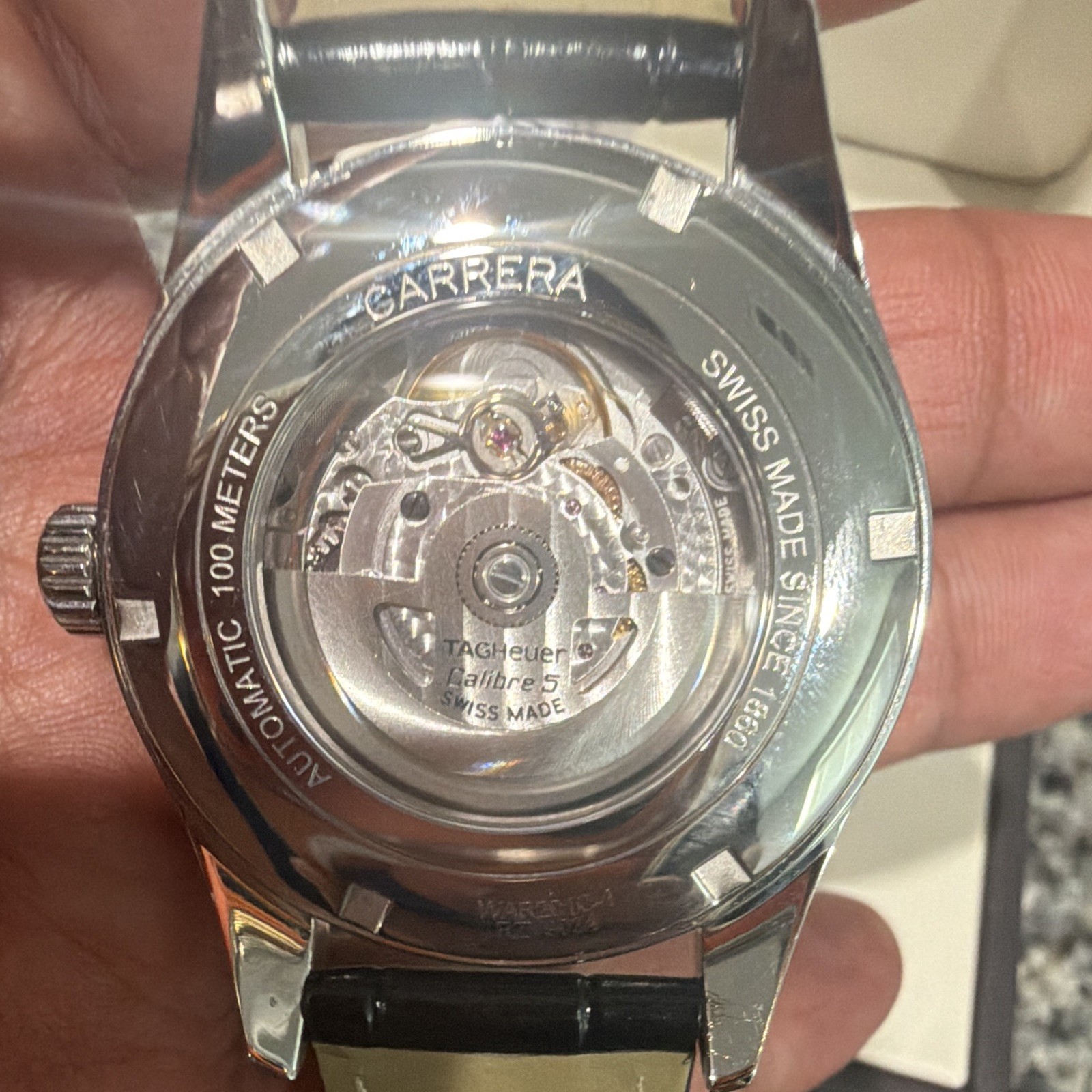TAG Heuer Carrera Calibre 5 Automatic 41mm Blue Dial Day/Date 100m Box