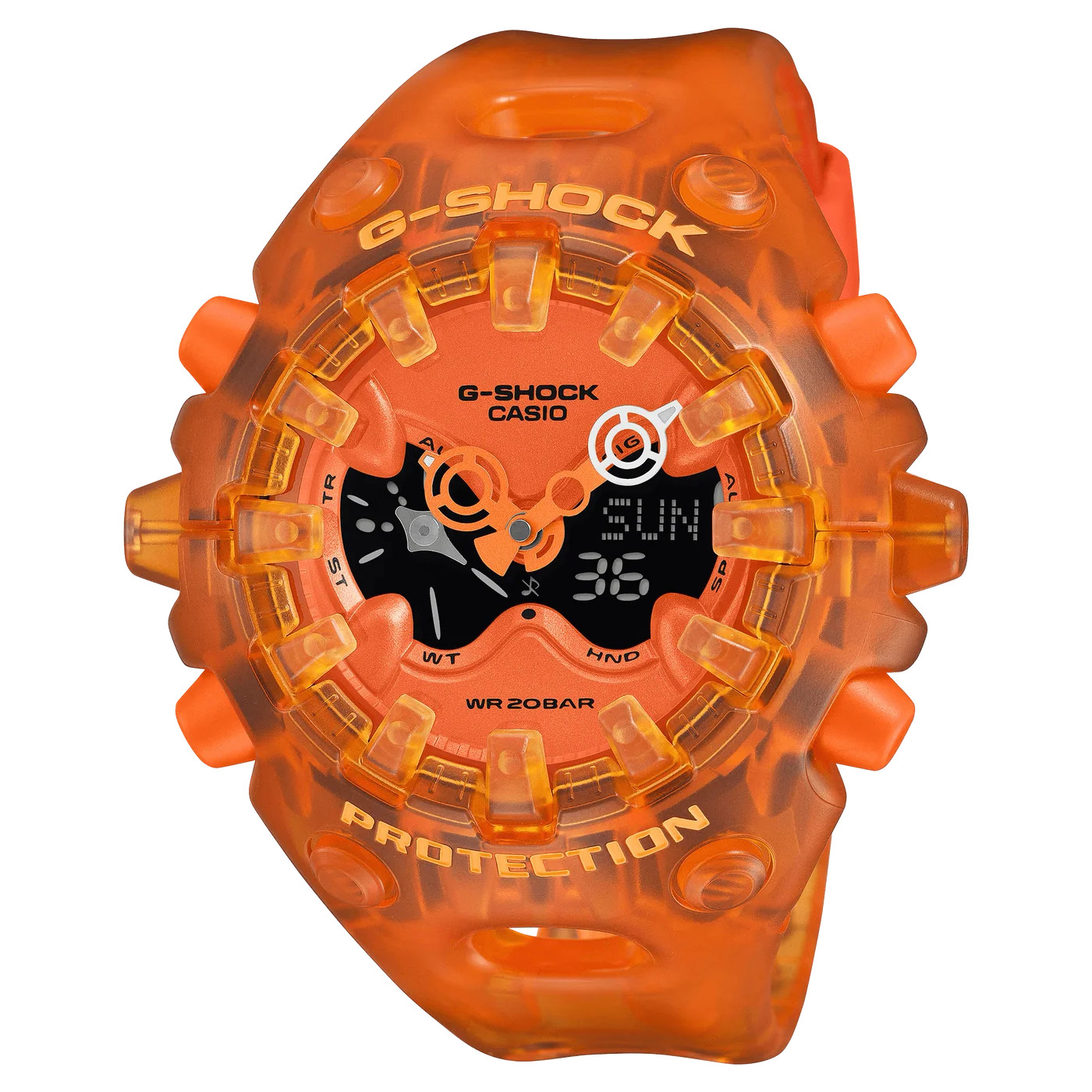 Casio G-Shock GA-V01 Series Analog Digital Orange Resin Watch GAV01SKE-4A