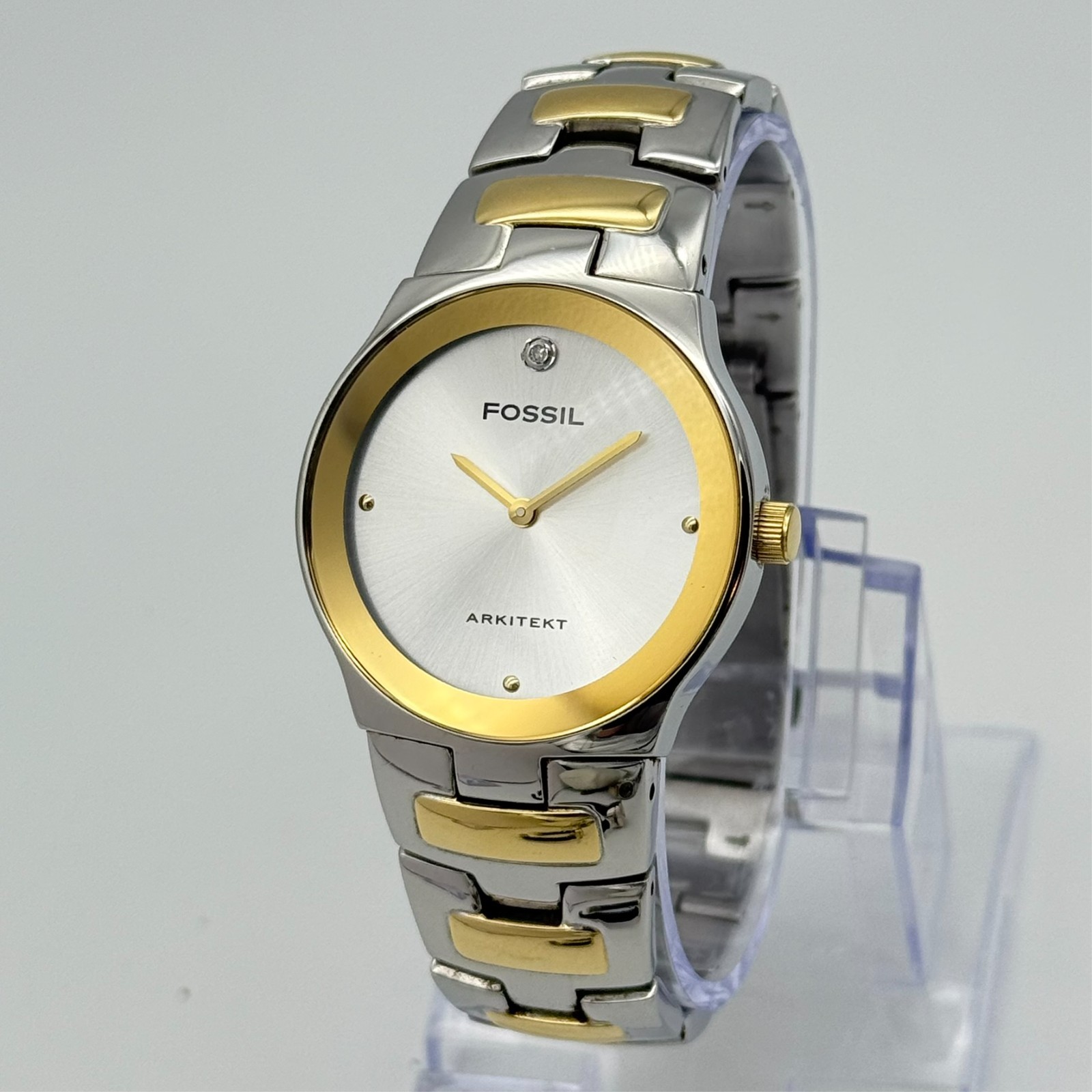 Men’s FOSSIL Arkitekt All Stainless Steel Two-Tone Classic 35mm Watch, FS3029