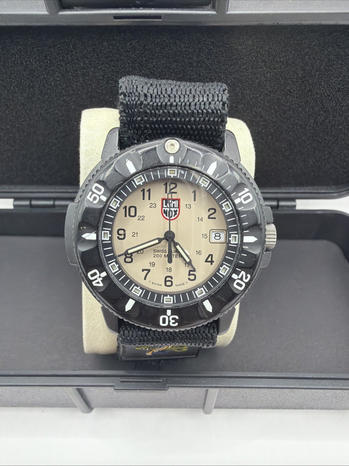 Luminox Navy SEAL 3-H MBM Watch Original 3000 Series Khaki Tan Dial NEW BATTERY