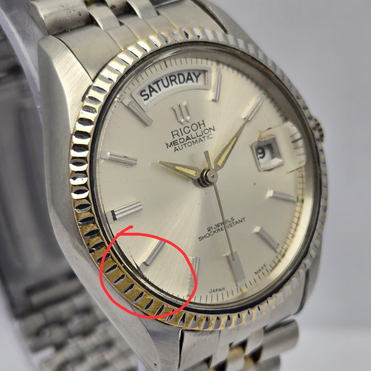 Ricoh Medallion President Automatic Day/Date Vintage Men’s Watch