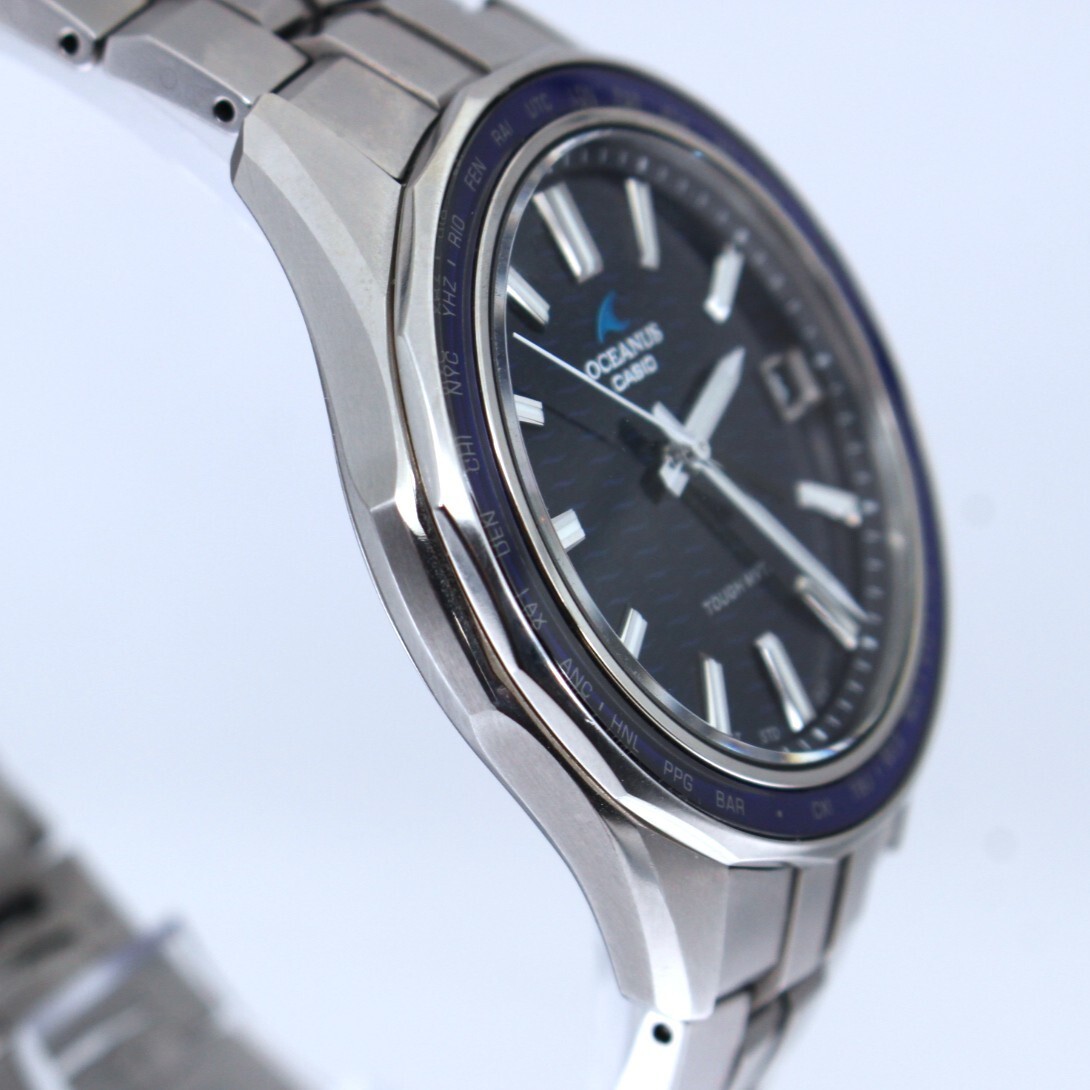 Watch CASIO (Casio) OCW S400 OCEANUS BL Dial Men s Solar Working Model VRW 1736