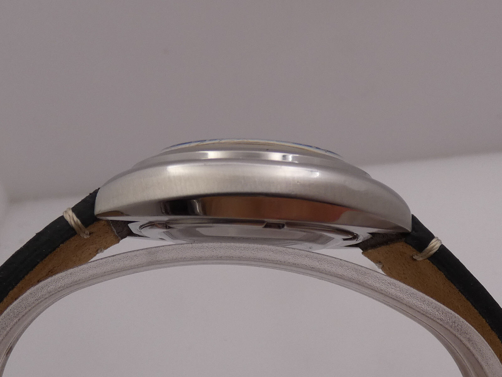 LORENZ EDOX BLUBIRD CUSHION OVERSIZE 38,5mm AUTOMATIC STEEL YEARS ’70s WATCH