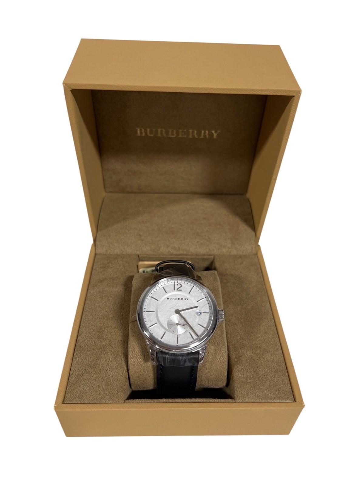 Burberry BU10000 The Classic Round Checked Steel Case Men’s Watch