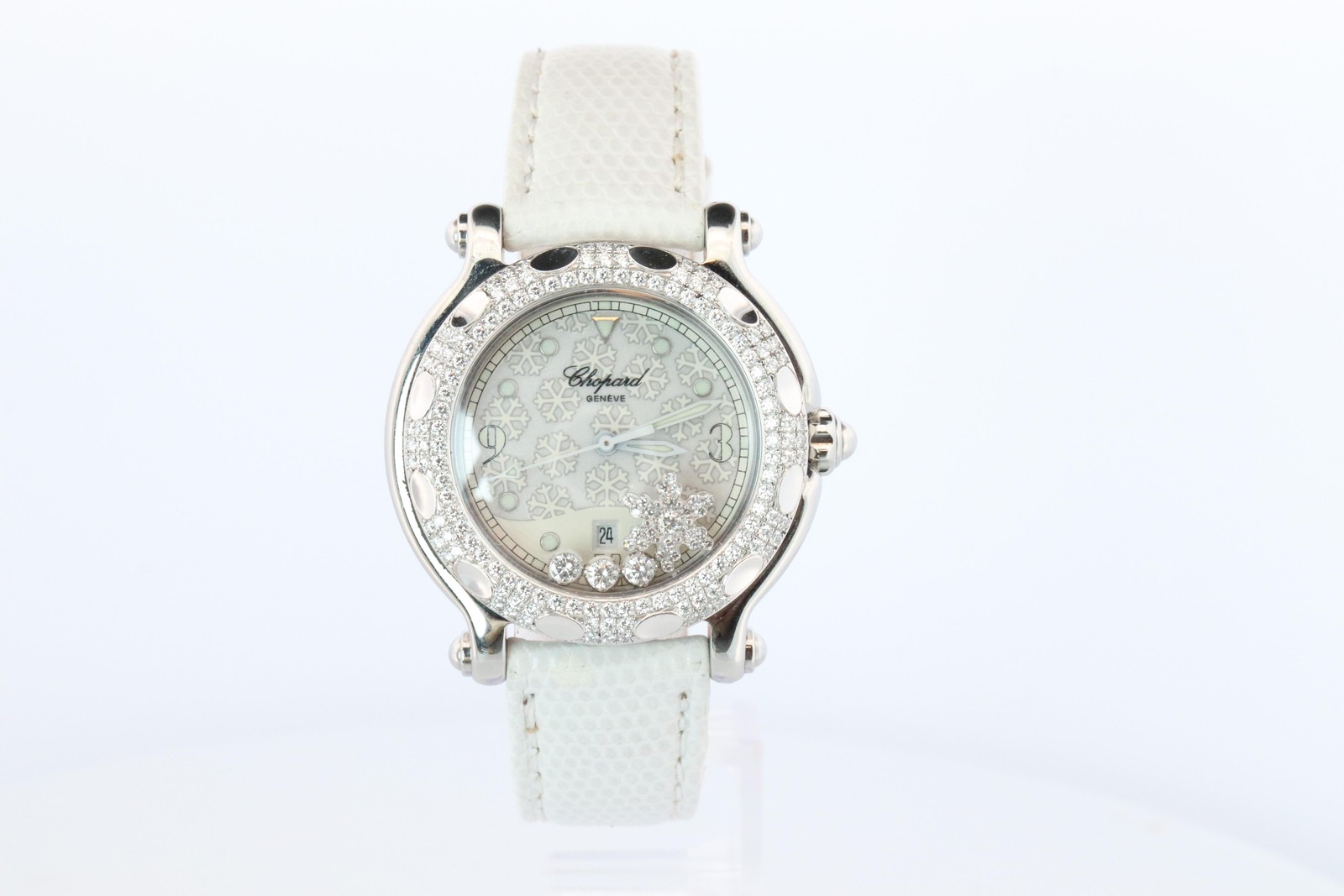Chopard Happy Sport Snowflake Diamond Watch. Chopard LUC 27/8943 Ladies
