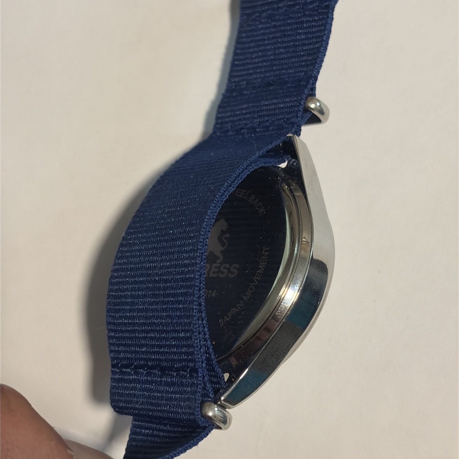 Stylish unisex Express Cobalt blue watch with fabric band