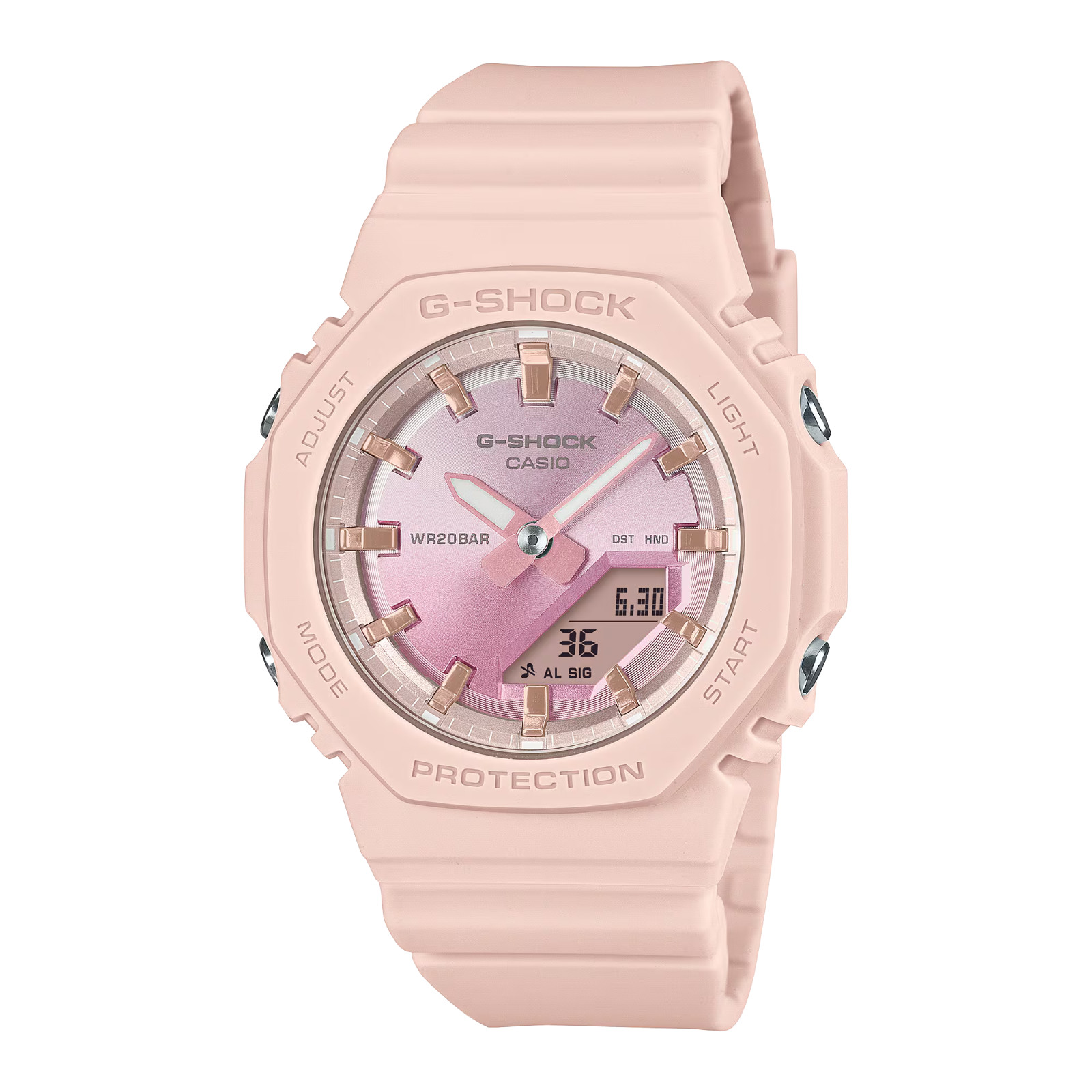 Casio G-SHOCK GMA-P2100SG-4AJF Pink Gold Transparent Octagon Digital Watch Japan