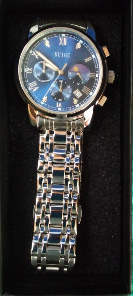 Men’s Ruige Watch – Stainless Steel, Water Resistant