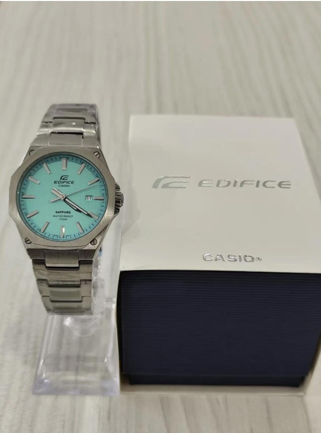 Casio Adelphy EFR-S108D-2BV Men’s Watch Sapphire Crystal Steel Quartz Watch
