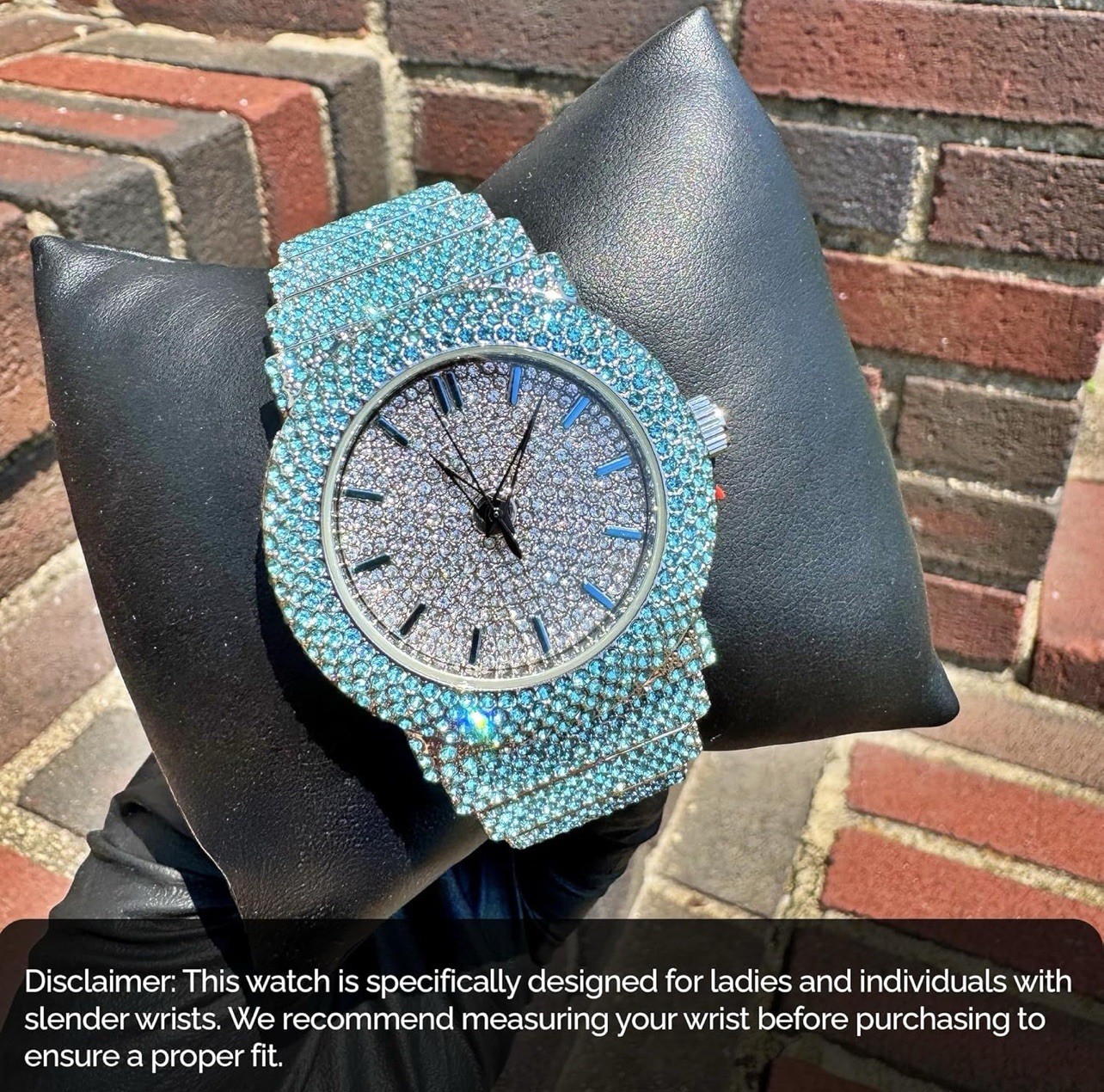 Iced Out Turquoise Watch | Aqua 30M