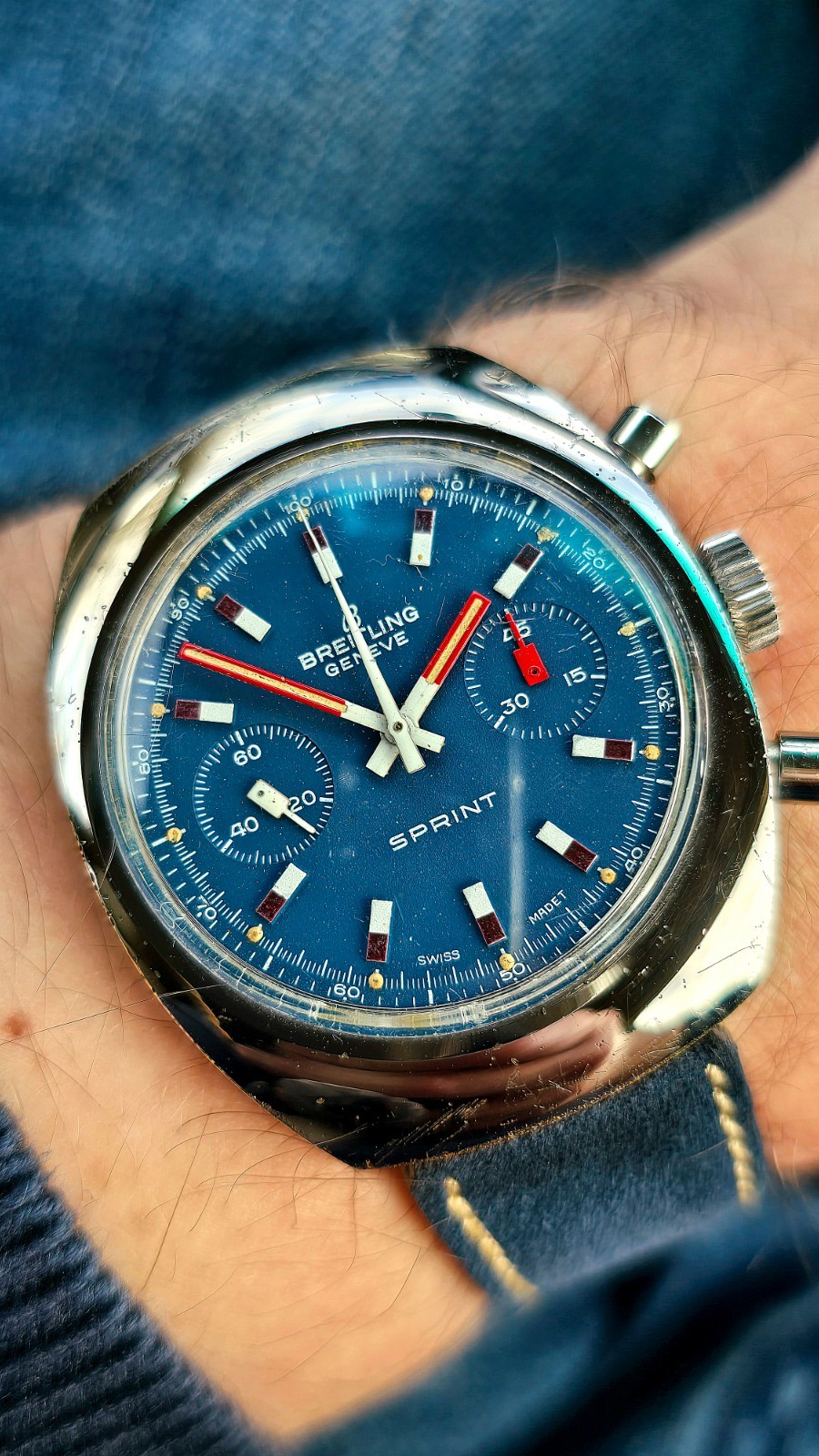 Vintage 1975 Breitling Sprint ref: 2051