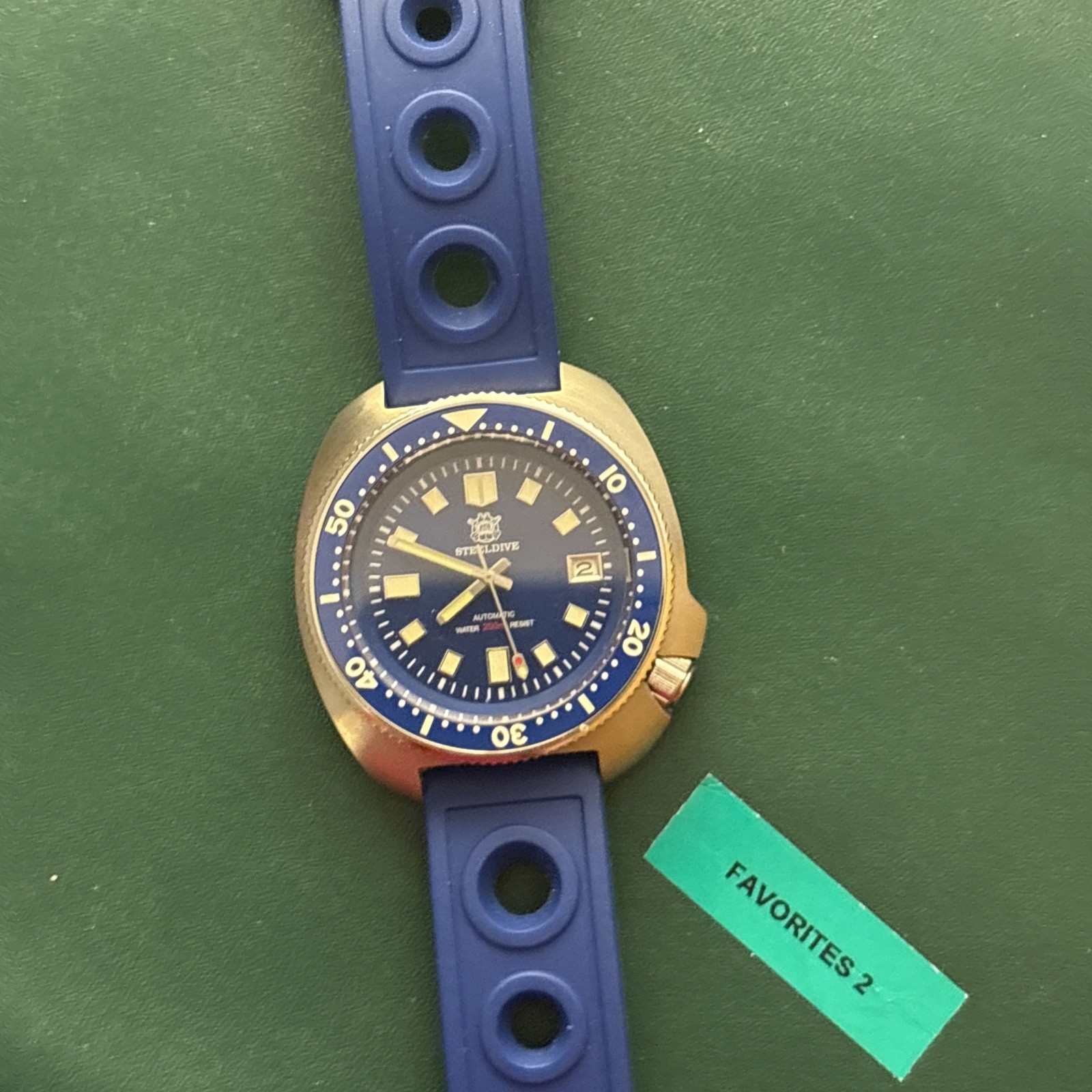 ADDIESDIVE Captain Willard Automatic Blue Dive Watch 44mm Sapphire