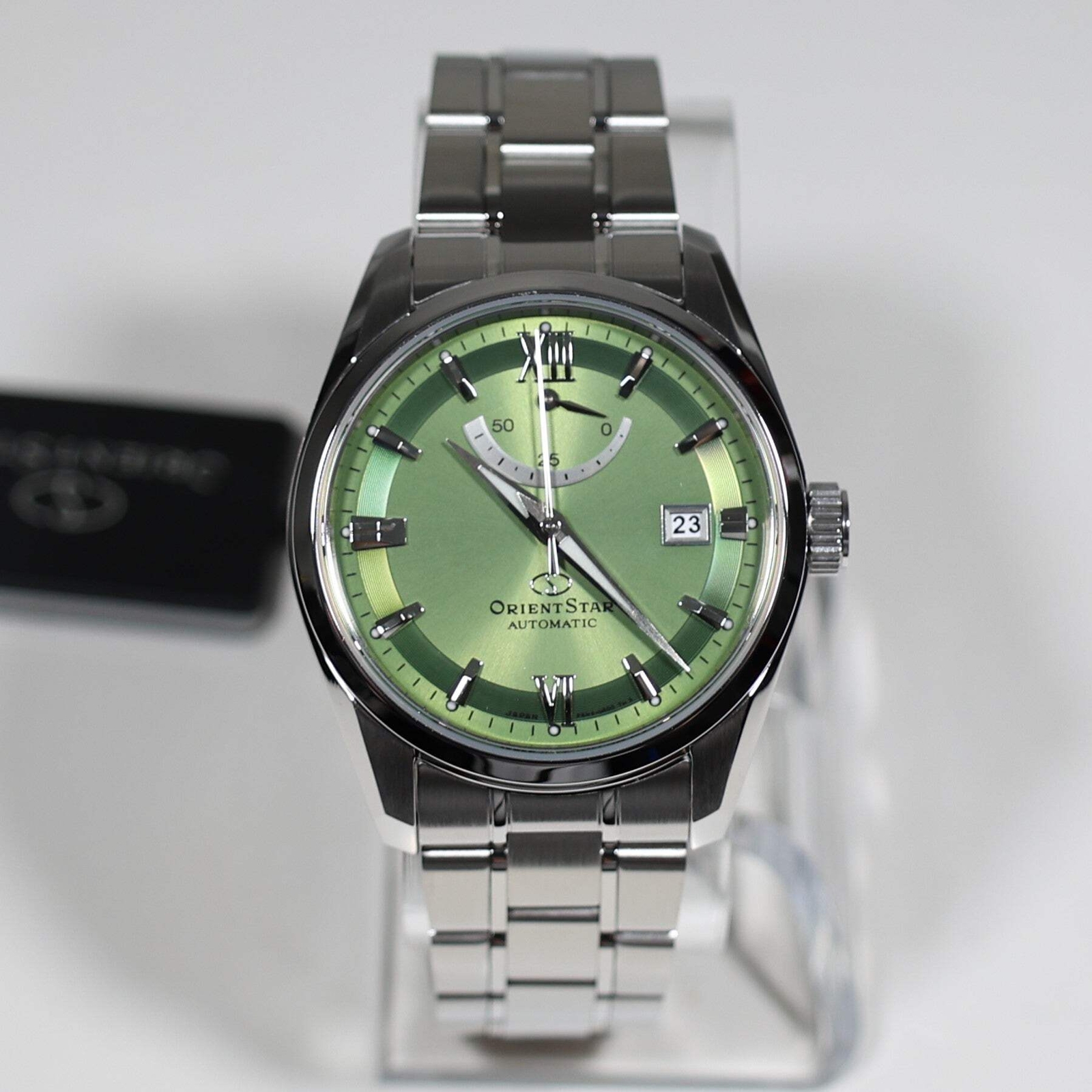 Orient Star Automatic Green Dial Stainless Steel Watch RE-AU0107E00B