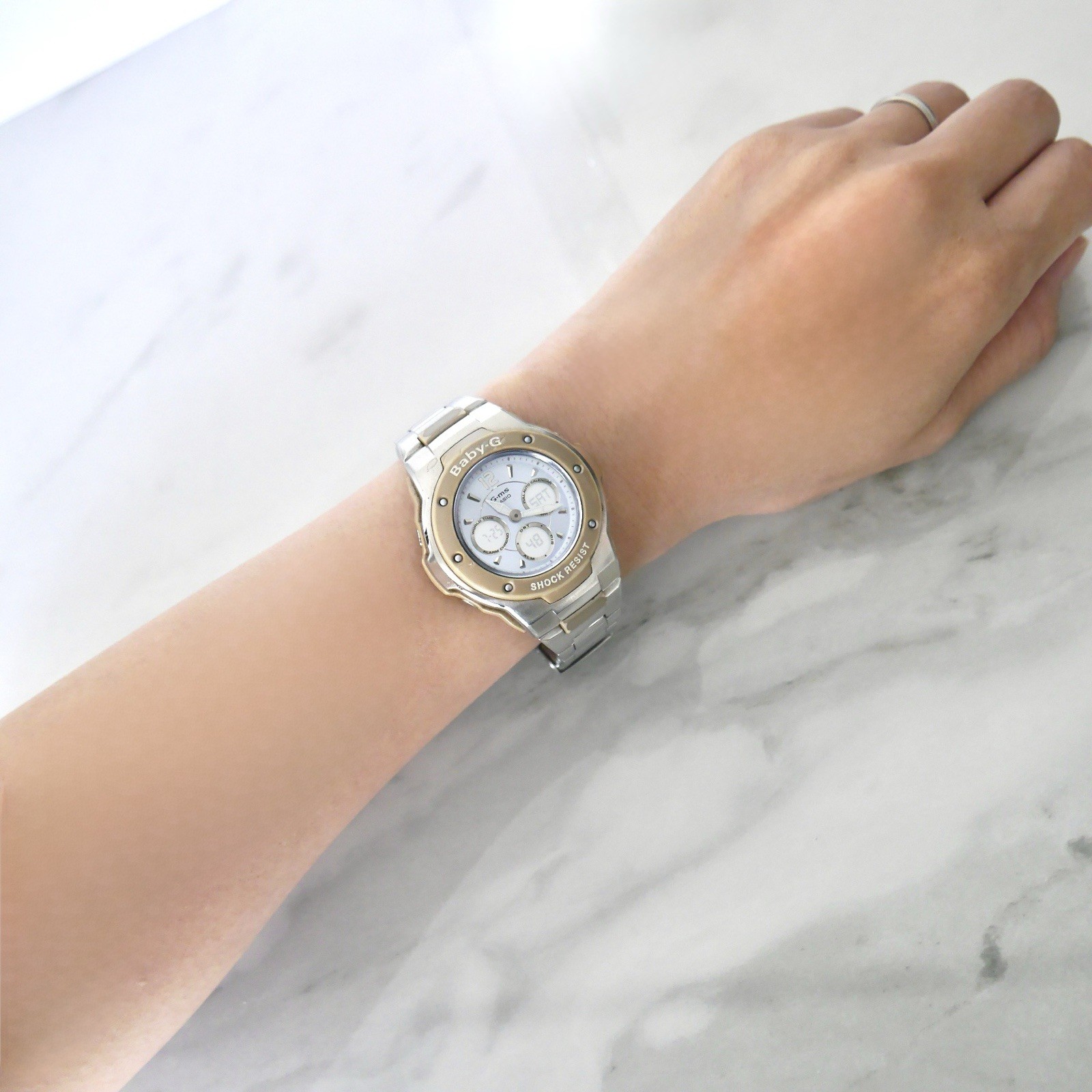 Casio Baby-G G-ms MSG-300D Women’s Watch Light Blue Dial w/ Pouch New Battery