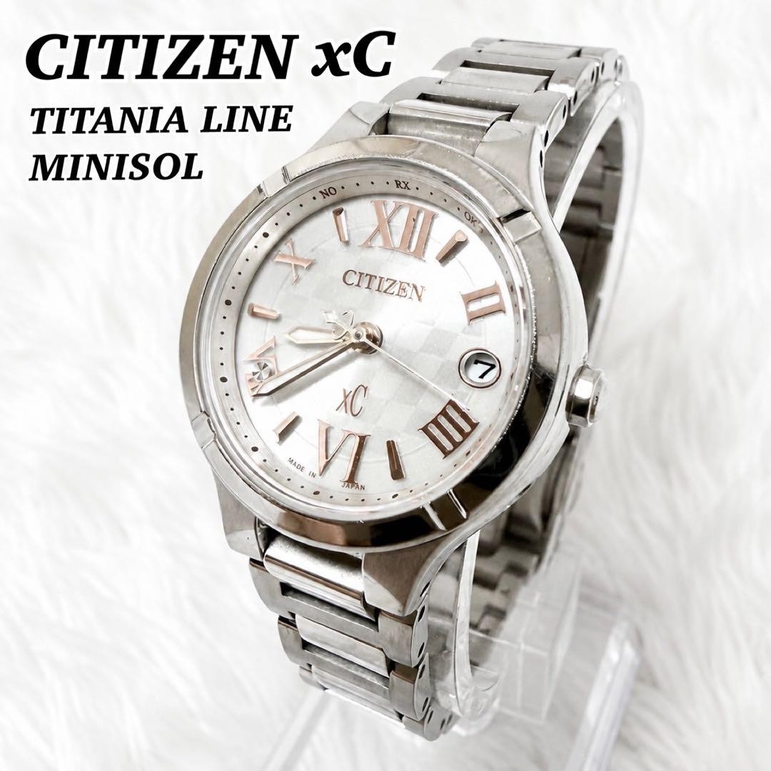 Citizen xC Titania Line Mini Sol Radio-Controlled Solar Eco-Drive Titanium Watch