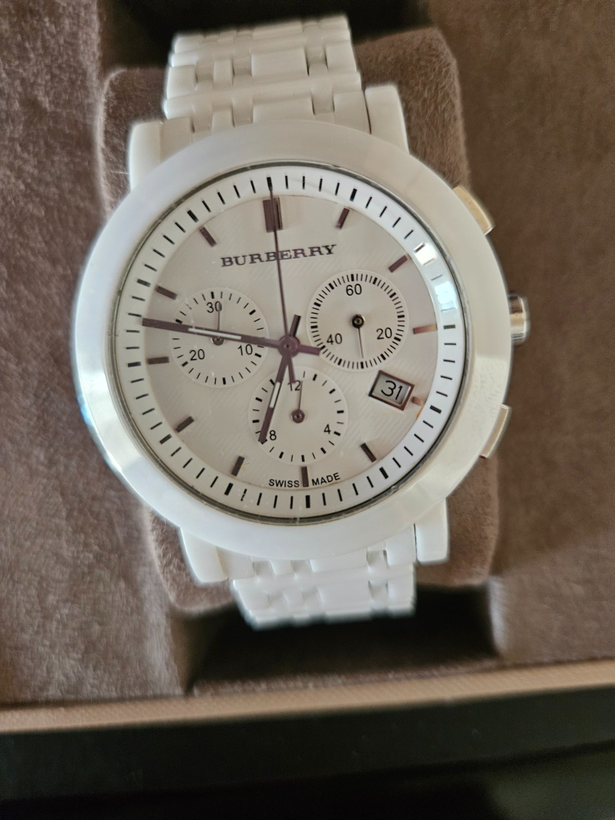 Burberry BU1770 Watch Women lightly used in original packaging.