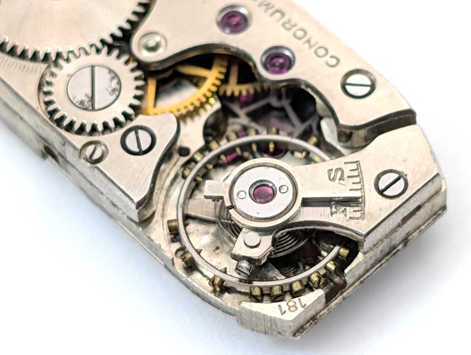 GRUEN GUILD 15j Cornoruma Art Deco Petite 11mm Swiss Watch Movement PARTS REPAIR