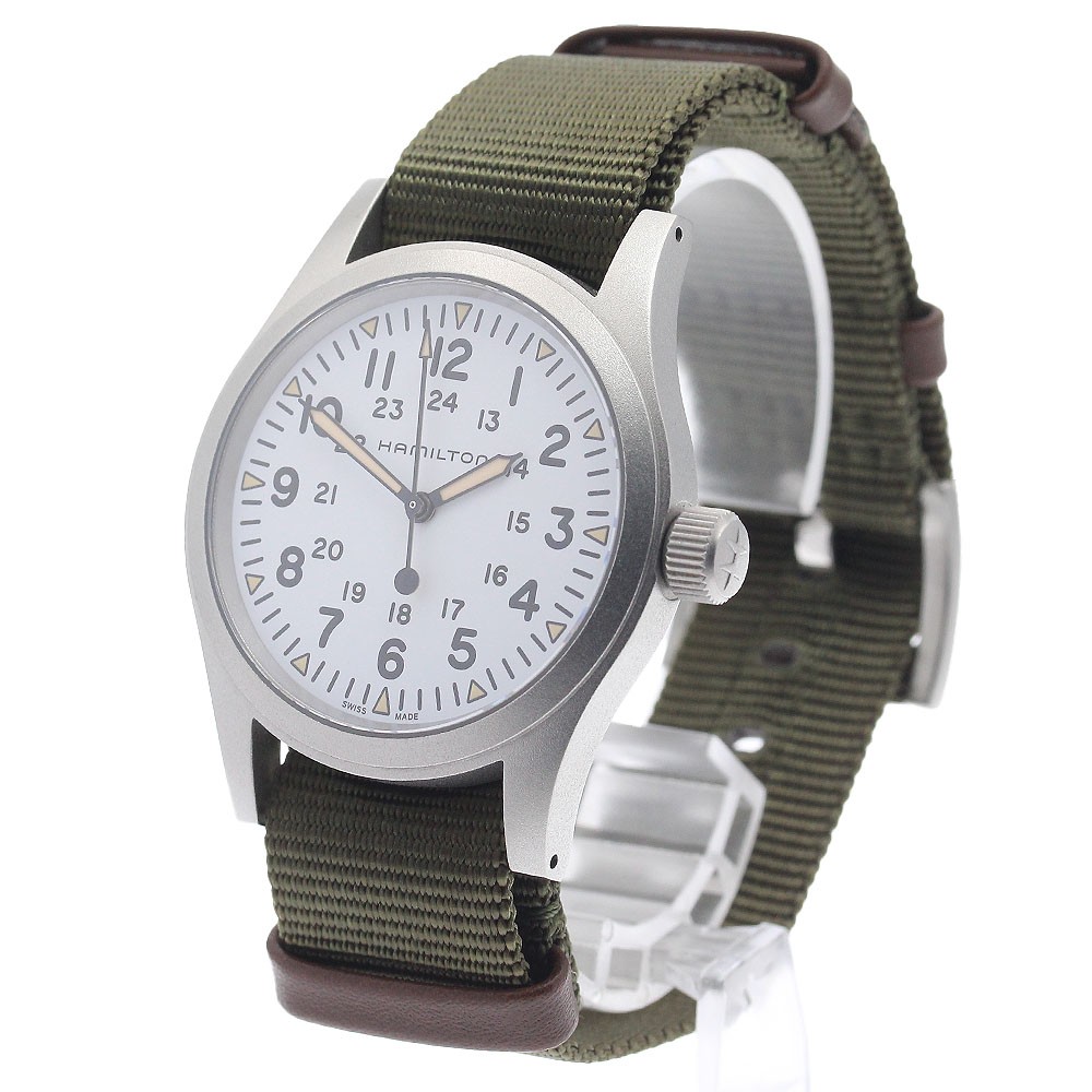 HAMILTON Khaki field mechanical H694390 white Dial Hand Winding Men’s_958447
