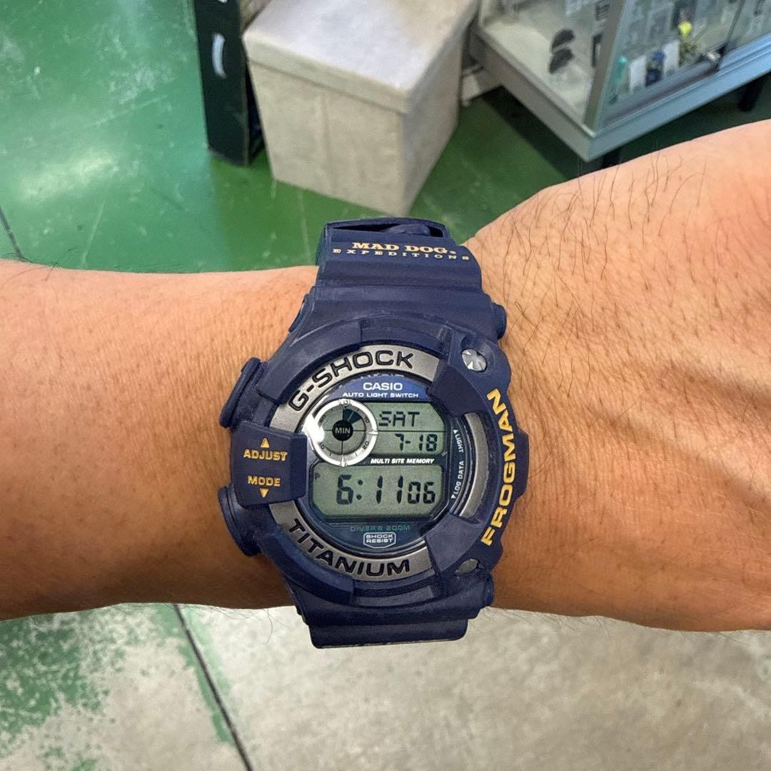 Casio G-Shock DW-9900MD Frogman Titanium Mad Dog Expeditions Used from Japan