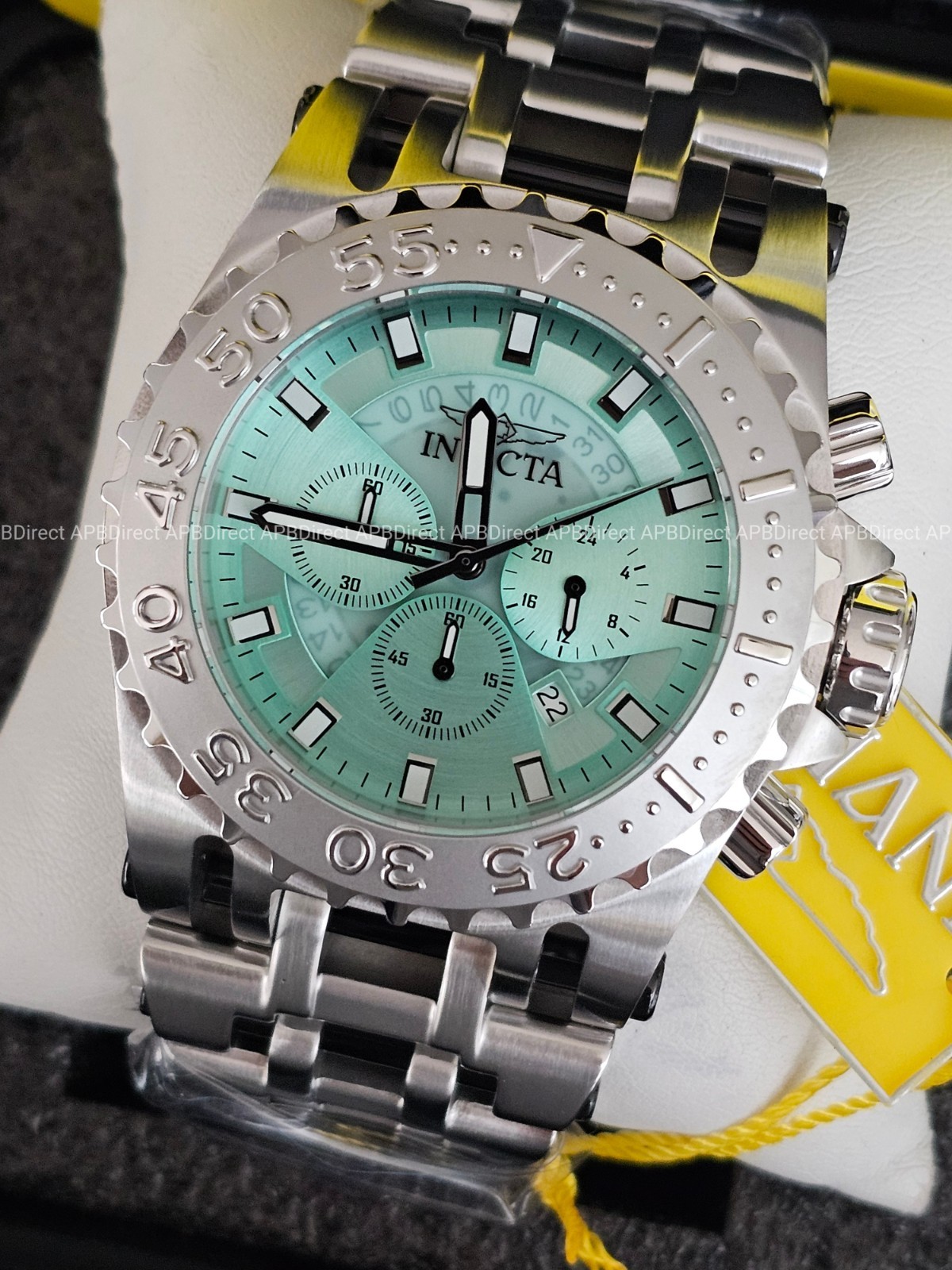 Invicta – CHAOS – Coalition Forces – TURQUOISE Blue 50mm Chronograph Mens Watch